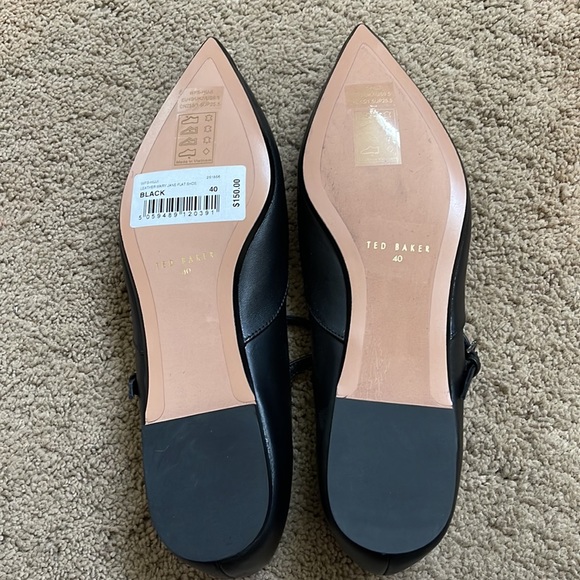 Nwt Ted Baker Leather Mary Jane Flat 